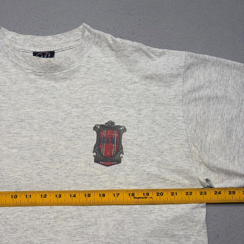 Maui and Sons T-Shirt Mens XXL Grey 1996 Vintage 90s Made in USA Surf Graphic - Picture 6 of 12